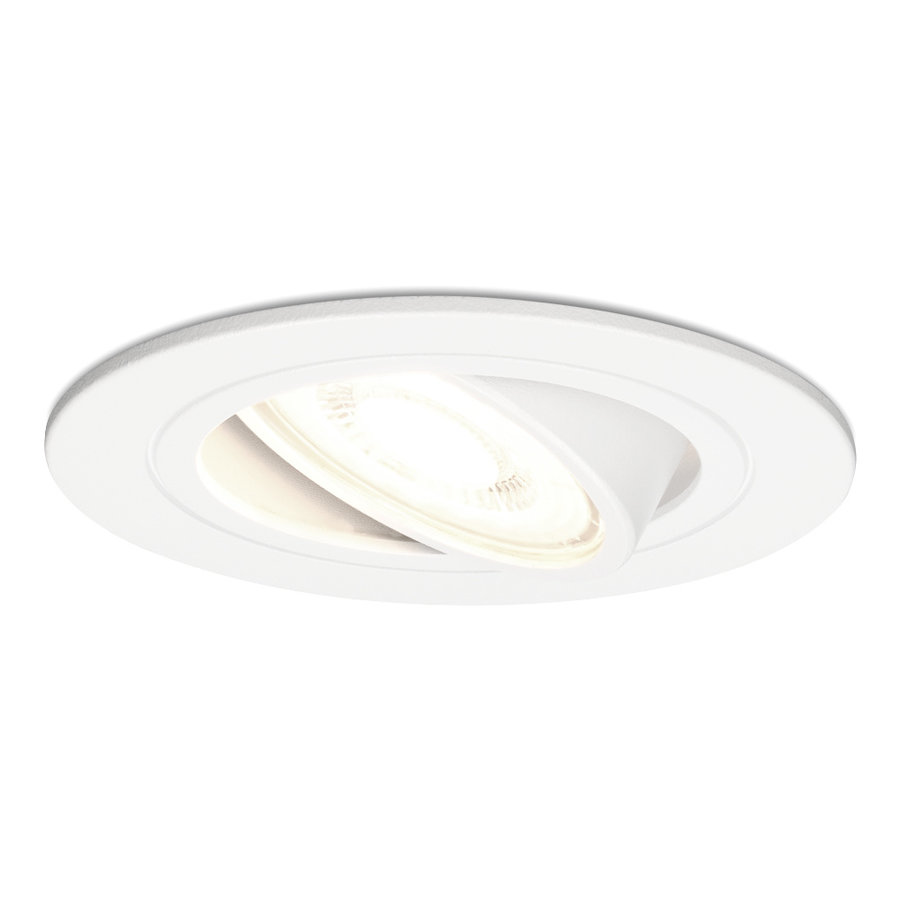 Spot LED encastrable et orientable GU10 5W 2700K blanc 