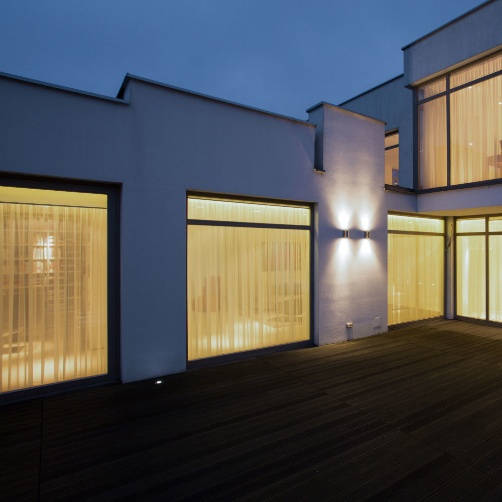 Jasmin dimbare LED Wandlamp - 4000K neutraal wit - GU10 - Rond - Up & Down light - RVS - IP44 voor buiten voor binnen en buiten