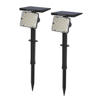 2x Eagle LED Solar Light with Spike 3000K warm white IP65