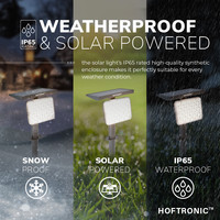 4x Eagle LED Solar Light with Spike 3000K warm white IP65