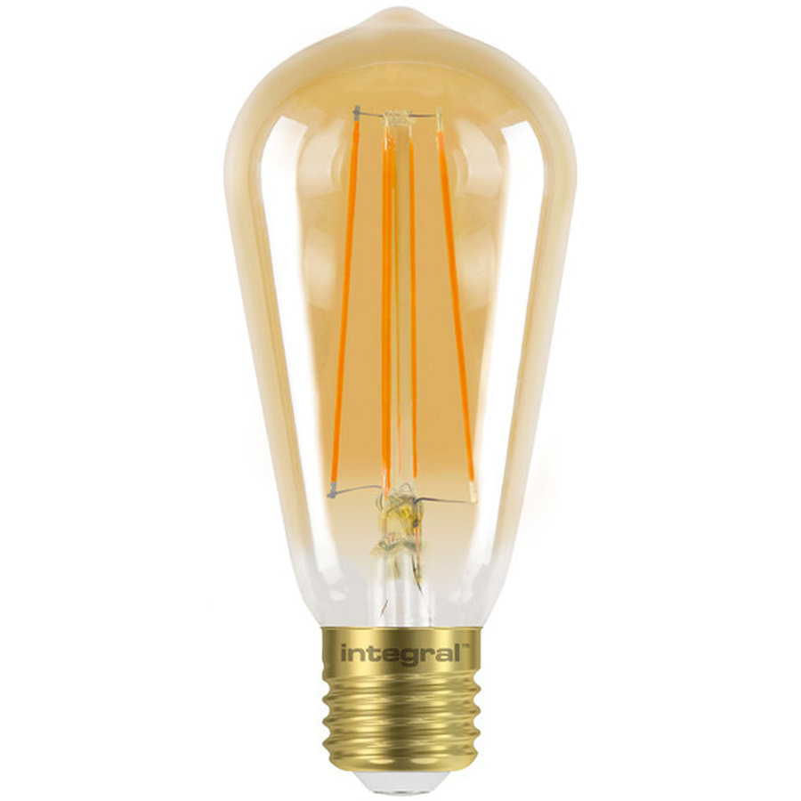 varkensvlees oplichterij Actief E27 LED vintage filament Lamp - Dimbaar - 5W - 1800K Extra warm wit