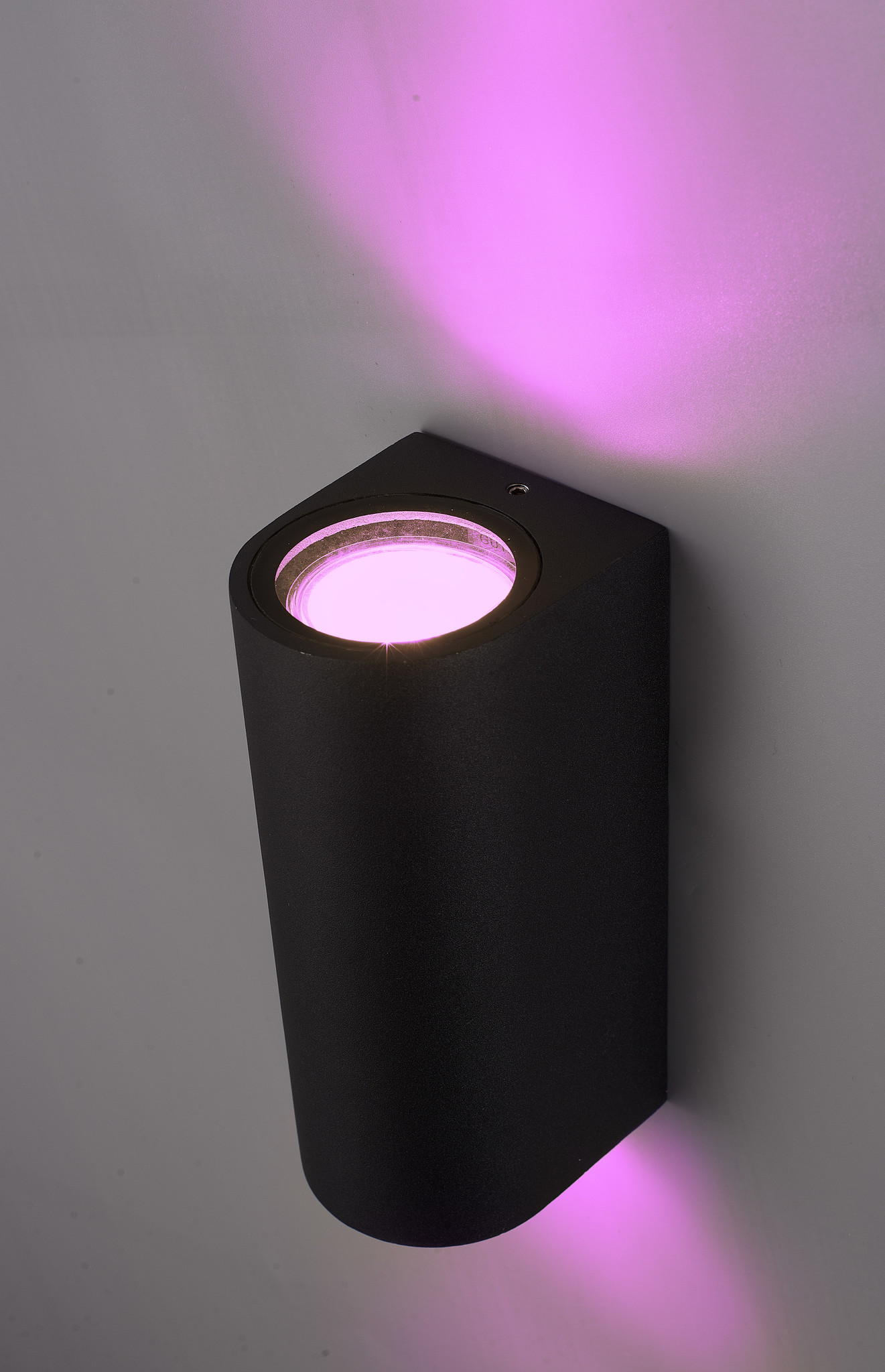 Douglas smart wandlamp - wandspot - RGBWW - WiFi & Bluetooth - 2 lichten - GU10 - Plafondspot - Modern - Google assistant & Amazon Alexa - IP65 - Zwar