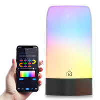 Loki smart LED tafellamp - RGB - WiFi & Bluetooth - Flow Color - Ambient lamp - Muziek gestuurd - Lavalamp effect - 8 Watt - Google assistant & Amazon Alexa