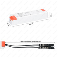 12er set 12V 3W - Mini LED Einbaustrahler - Schwarz - Vertieft - Terrassenbeleuchtung - IP65 für den Außenbereich - 2700K - Warmweiß