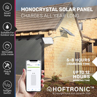 Smart solar LED Floodlight - 200 Watt - 1900 lumen - 6500K - IP65 - IK08 - 3 year warranty