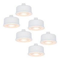 6x Dimmable LED module - Replaces GU10 - Low mounting depth - 2700K warm white - 3.8 Watt - 270 Lumen - Universal - Ultra thin