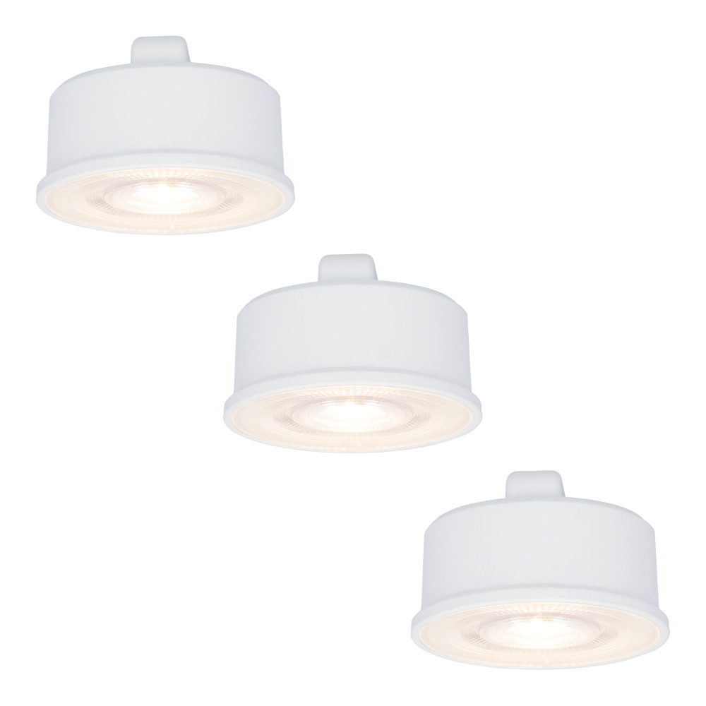 HOFTRONIC™ 3x Dimbare LED module - Vervangt GU10 - Lage inbouwdiepte - 4000K neutraal wit - 3.8 Watt - 270 Lumen - Universeel - Ultra dun
