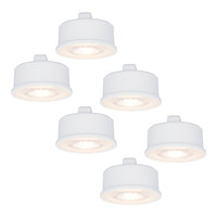 6x Dimmable LED module - Replaces GU10 - Low mounting depth - 4000K neutral white - 3.8 Watt - 270 Lumen - Universal - Ultra thin