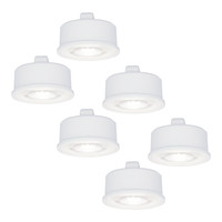 6x Dimmable LED module - Replaces GU10 - Low mounting depth - 6000K daylight white - 3.8 Watt - 270 Lumen - Universal - Ultra thin