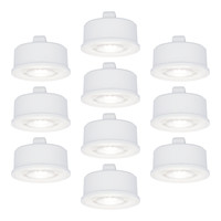 10x Dimmbares LED Modul - ersetzt GU10 - Geringe Einbautiefe - 6000 Kelvin tageslichtweiß - 3.8 Watt - 270 Lumen - Universal - Ultraflach