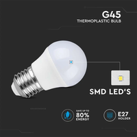 E27 LED lamp - 3.7 Watt - 4000K - Vervangt 25 Watt - G45