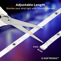 Smart LED-Streifen - WiFi + Bluetooth - Flow Color - 2x 5 Meter - 12V - IP65 für den Innenbereich - Steuerbar per App - Musikmodus - Inklusive Fernbedienung - LED-Lichtschlange - Komplettset