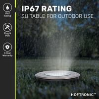 Lucie LED Grondspot RVS - Rond - 4000K Neutraal wit - 12 Watt - IP67 waterdicht voor buiten - 5 jaar garantie