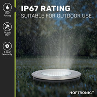 Sonnie LED Grondspot RVS - Rond - 4000K Neutraal wit - 20 Watt - IP67 waterdicht voor buiten - 3 jaar garantie