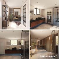 Set van 6 platte LED inbouwspots Rome Zwart - IP44 voor badkamer & buiten - 6 Watt 2700K Warm wit - Dimbaar en kantelbaar - 5 jaar garantie