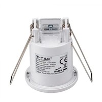 PIR bewegingssensor met schemerschakelaar 360° - Bereik 8 meter Maximaal 400 Watt - IP20 - Inbouw - Wit