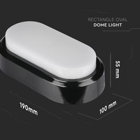 LED Wand/Plafond Buitenlamp 8 Watt 560lm 3000K warm wit IP54 vochtbestendig