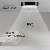 LED Wand/Plafond Buitenlamp 8 Watt 560lm 3000K warm wit IP54 vochtbestendig