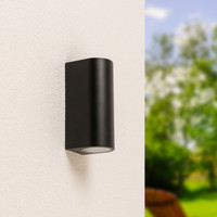 Douglas LED Wandleuchte Schwarz - IP65 wasserdicht - Dimmbar - Up & Down Licht ohne Leuchtmittel