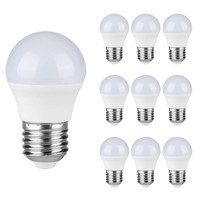 10x LED E27 Glühbirne - 4.5 Watt - 3000K - Ersetzt 40 Watt - G45