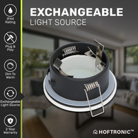 6x Barcelona LED inbouwspots - 3,8 Watt - Dim to Warm - 2200-2700K - GU10 LED module - Dimbaar - Lagere inbouwdiepte - IP44 voor vochtige ruimtes - Wit