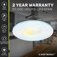 6x Barcelona LED inbouwspots - 3,8 Watt - Dim to Warm - 2200-2700K - GU10 LED module - Dimbaar - Lagere inbouwdiepte - IP44 voor vochtige ruimtes - Wit