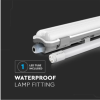 LED TL armatuur - 150 cm - IP65 waterdicht - 2000lm - incl. 22 Watt LED TL buis - 4000K Neutraal Wit