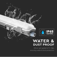LED TL armatuur - 150 cm - IP65 waterdicht - 2000lm - incl. 22 Watt LED TL buis - 4000K Neutraal Wit