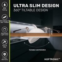 Set van 3 Dimbare LED inbouwspot Sierra ultra dun wit 5 Watt 3 CCT IP65 360° kantelbaar