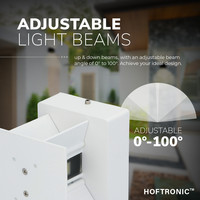 Dimbare LED Wandlamp Kansas wit 6 Watt 3000K Up & Down light IP54