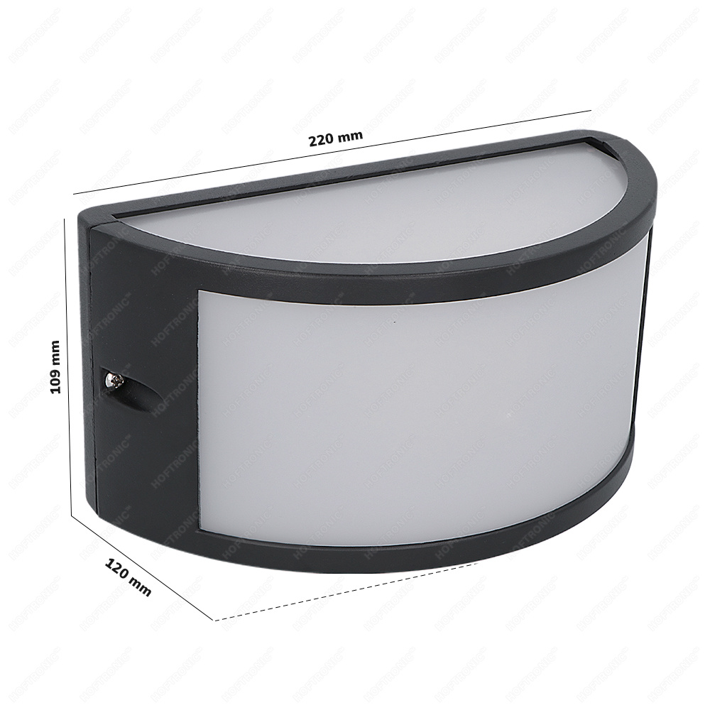 Norton LED wandlamp Diffuus - E27 Fitting - Moderne muurlamp max. 18 Watt - IP54 voor binnen en buiten - Dubbelzijdig - Zwart voor binnen en buiten