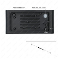 Norton LED wandlamp Diffuus - E27 Fitting - Moderne muurlamp max. 18 Watt - IP54 voor binnen en buiten - Dubbelzijdig - Zwart