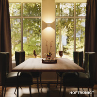 Set van 6 Dimbare LED Wandlamp Kansas wit 6 Watt 3000K Up & Down light IP54