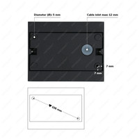Dimmable LED Wall Light Otis S - 7 Watt - 2700K warm white - Up & Down light - IP54 for indoor and outdoor use - Black