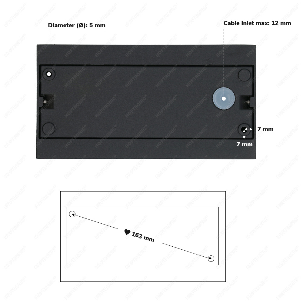 Dimbare LED Wandlamp Otis M - 10 Watt - 2700K warm wit - Up & Down light - IP54 voor binnen en buiten - Zwart voor binnen en buiten