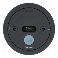 Paxton - LED plafondspot opbouw - Rond - Zwart - Aluminium - IP65 geschikt voor badkamer en keuken - GU10 fitting - 3 jaar garantie