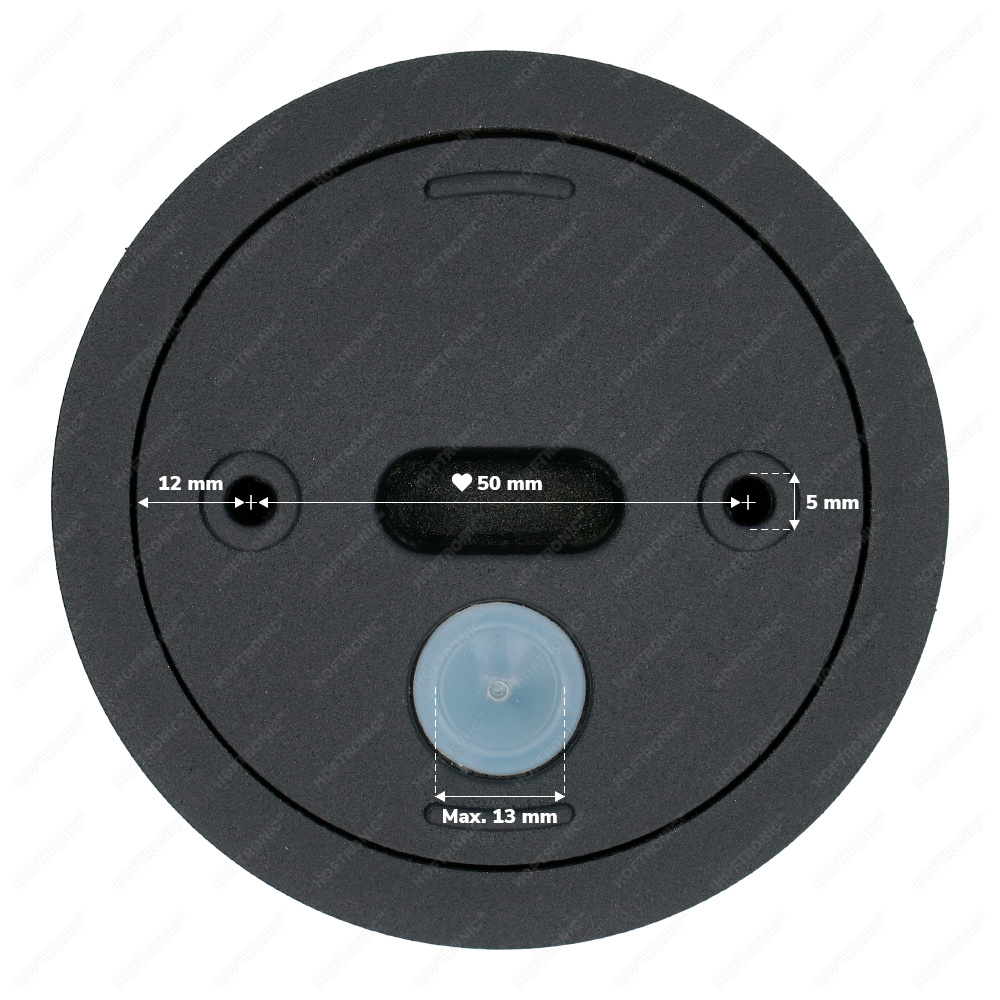 Paxton - LED plafondspot opbouw - Rond - Zwart - Aluminium - IP65 geschikt voor badkamer en keuken - GU10 fitting - 3 jaar garantie