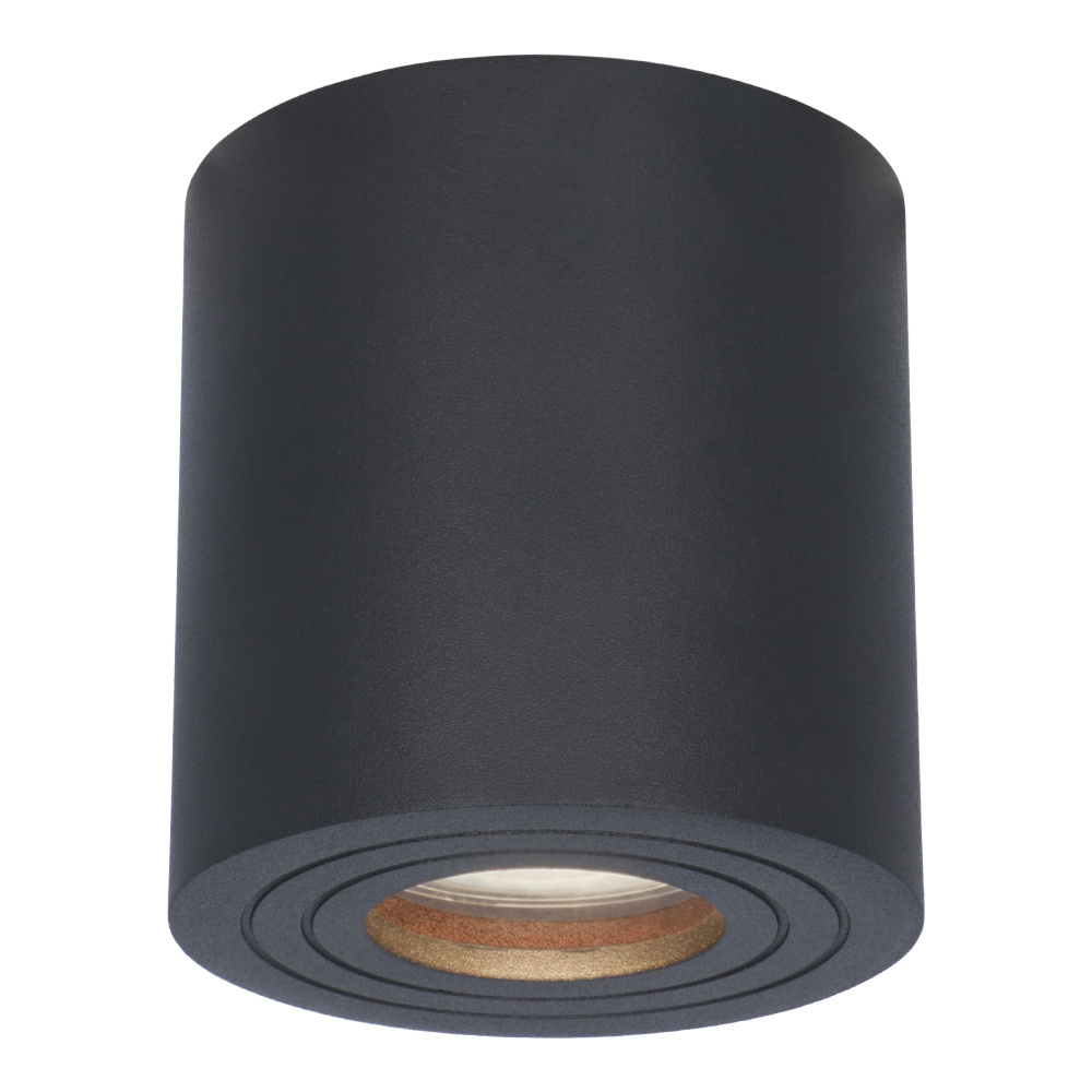 Paxton LED Opbouwspot plafond - Rond - Zwart - Aluminium met poedercoating - IP65 waterdicht voor binnen en buiten - incl. GU10 spot 4000K Neutraal wi
