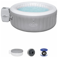 Whirlpool aufblasbar - Lay-Z-Spa St. Lucia - 110 Air Jets - 2 bis 3 Personen - Inklusive Filterpumpe - Frostwächter - beheizter Pool Outdoor - Ø 170cm