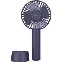 Hand fan - Ø10 cm - USB - With pedestal - 4 positions - Incl. charging cable & wristband