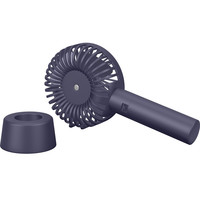 Hand fan - Ø10 cm - USB - With pedestal - 4 positions - Incl. charging cable & wristband