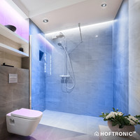 Vienna Smart inbouwspots - WiFi + Bluetooth - Bestuurbaar via App - RGBWW Dimbaar - Zwart - kantelbaar - IP65 Waterdicht - Google home , Alexa en Siri - Smart spotjes