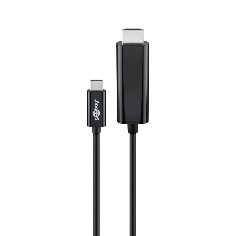 Goobay USB-C naar HDMI kabel - 3840*2160p @ 60Hz & 3D - USB-C adapterkabel - 1,8 meter