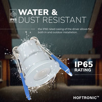 LED inbouwspot set Milano 6x3W dimbaar IP65 waterdicht