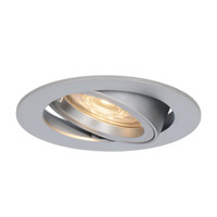 Jose dimbare LED inbouwspot - Kantelbaar - 400 lumen - 5 Watt - Warm wit 2700K - RVS - IP20 voor binnen
