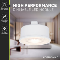 6x Dimmable LED module - Replaces GU10 - Low mounting depth - 4000K neutral white - 3.8 Watt - 270 Lumen - Universal - Ultra thin