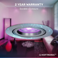 Set van 3 stuks smart WiFi LED inbouwspots Jose RGBWW kantelbaar RVS IP20