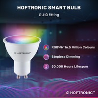 Satz von 6 intelligenten WiFi LED-Einbaustrahler Jose RGBWW Schwenkbar Edelstahl IP20