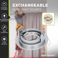 Komplettset 3 Stück Dimmbare LED Einbaustrahler Jose 5 Watt 6000K Spot Schwenkbar IP20