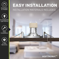 Komplettset 3 Stück Dimmbare LED Einbaustrahler Jose 5 Watt 6000K Spot Schwenkbar IP20